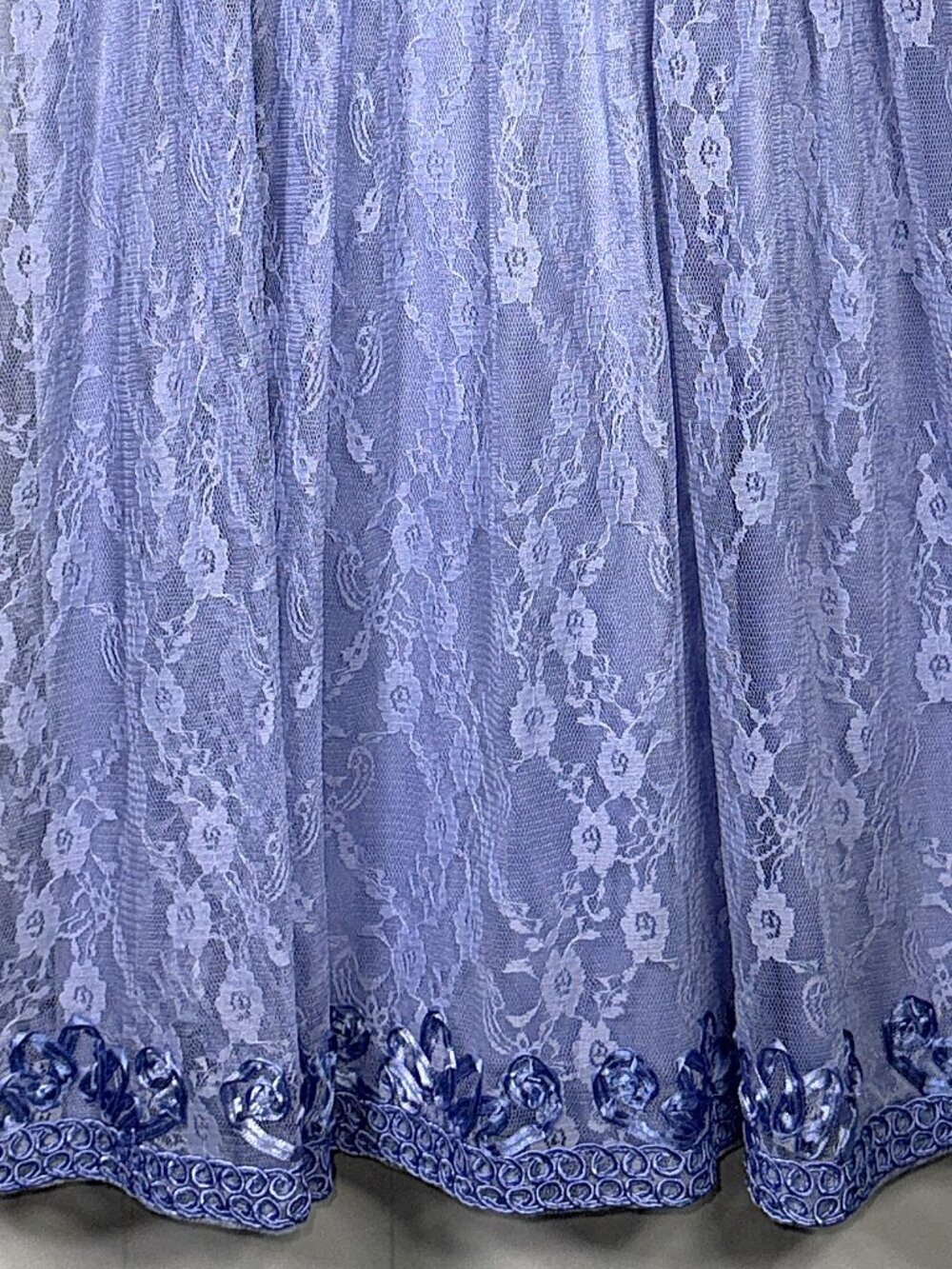 Sue Wong Asian Inspired Mandarin Collar Floral Lace Applique Built-inBra Dress 4 - Picture 5 of 10